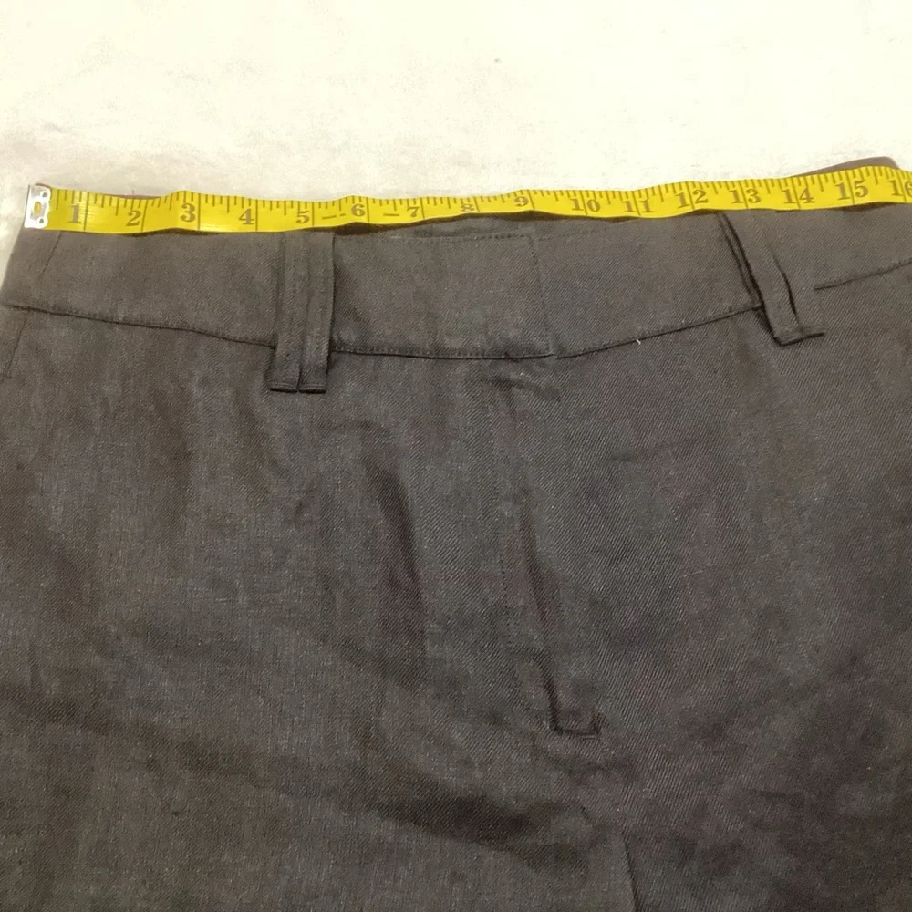 NEW Country Road Organic French Linen Wide Leg Shorts US 8 (AU/NZ 12) Black - Picture 7 of 11